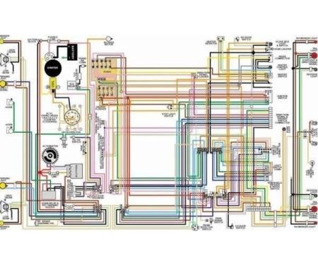 Ford Falcon Color Laminated Wiring Diagram, 1960-1969