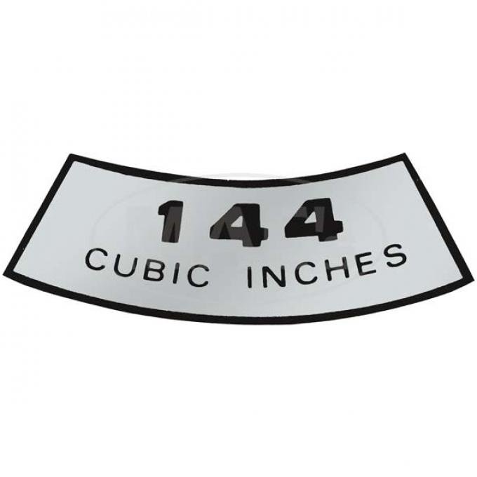 Decal - Air Cleaner - 144 Cubic Inches - Comet & Montego