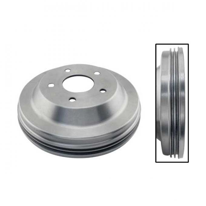 Front Or Rear Finned Brake Drum - Hub Mounts From Inside Drum - 3-1/4 Hub OD - 2 Wall - Ford Pickup Truck