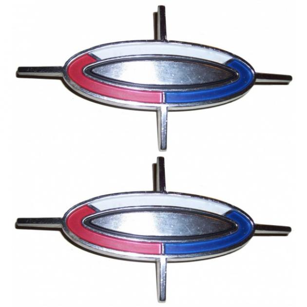 1963 Galaxie 500 XL Hardtop Roof Pillar Emblems | Blue Oval Classics