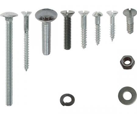 Model A Ford Top Wood Mounting Fastener Kit - Closed Cab Pickup - 72 Pieces - Use With A65501