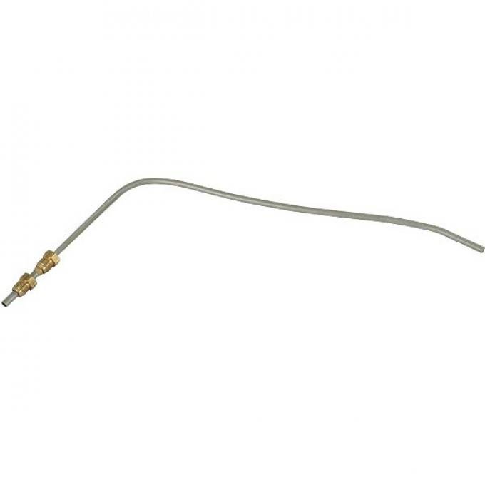 Model A Ford Gas Line - Outside Car - Firewall To Carburetor - Steel - Original Type 9/16 Brass Fittings - May 1931 To End