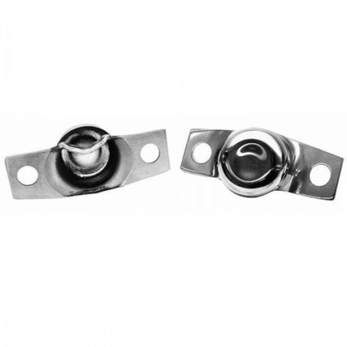 Ford Bronco - Tailgate Trunions, Stainless Steel, 1966-1977