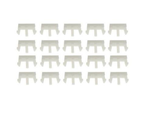 Ford Mustang Grille Moulding Retainer Set - Nylon - 5/16 Wide - Reproduction