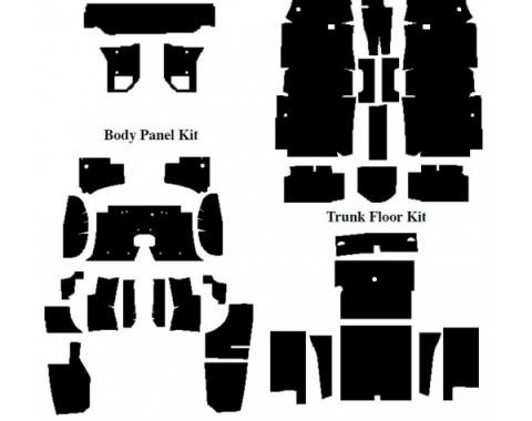 Insulation Kits, Master Kit, 5 Kits, For Convertible, 1964-66