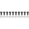 Model A Ford Firewall To Gas Tank Screw Set - Black Oxide -20 Pieces