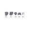 Model A Ford Door Bumper Set - Rubber - 12 Pieces - Roadster & Deluxe Phaeton & Roadster Pickup