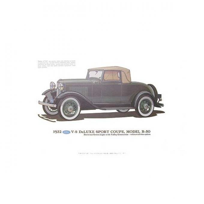 Print - 1932 Ford Sport Coupe (B50) - Unframed
