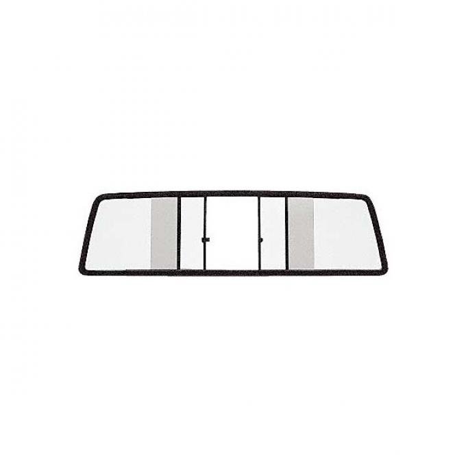 Ford Pickup Truck Sliding Rear Window - Light Gray Tinted Glass - 55-5/16 Wide X 13-3/16 High