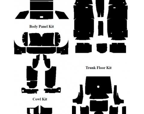 Insulation Kits, Master Kit, 6 Kits, For Coupe, 1961-63