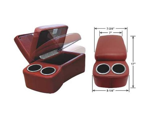 BD Drinkster Seat Console - 17" x 8-1/4" - Maroon