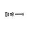 Model A Ford Tail Light Retainer Screw Set - 6 Pieces - ForDrum Type Light - Nickel Plated