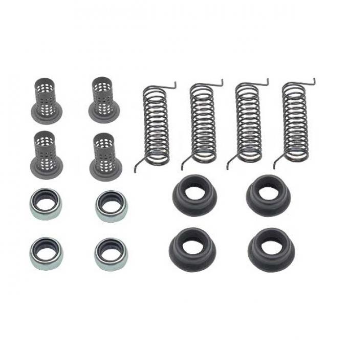 Ford Pickup Truck Disc Brake Hardware Kit - Dual Piston Calipers - 2-Wheel Drive - F250 Thru F350