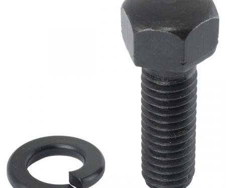 Model A Ford Front Timing Gear Cover Bolt Set - 14 Pieces -Original Type - Black Oxide - Dome Head