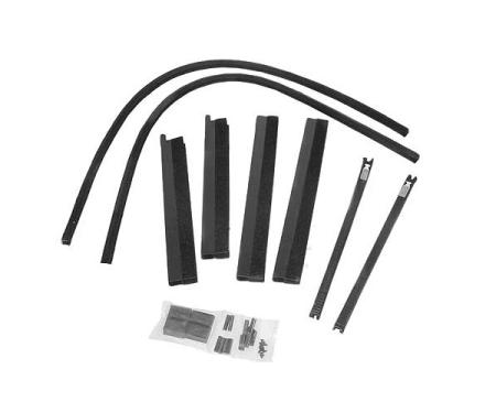Front Window Channel Kit - Tudor Sedan With Handle At Center Of Door (Later Type) - Ford Victoria