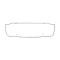 Ford Thunderbird Trunk Divider Panel, Fits Behind Seats, Die-Cut, Unpainted, 1955