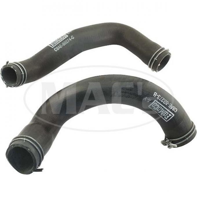 Script Radiator Hose Set - Includes Wire-Type Clamps Stapled To Each End As Original - 390, 427 and 428 V8