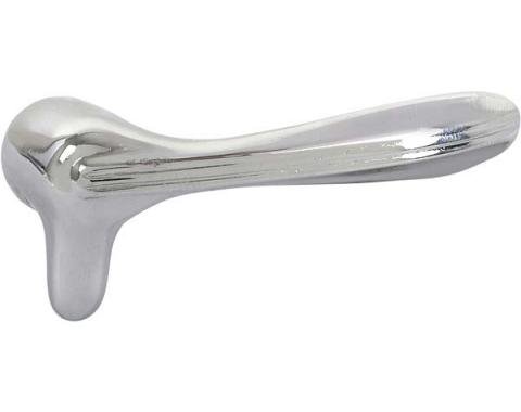 Rear Vent Window Handle - Left - Chrome - Ford Coupe