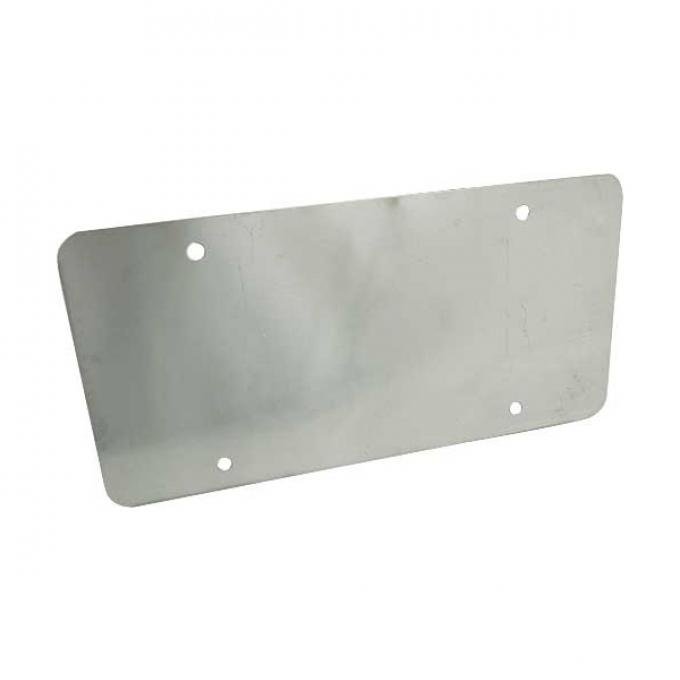 License Plate Backing Cover - Plain - Stainless Steel