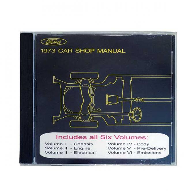 1973 Ford and Mercury Car Shop Manual CD - For Windows Operating Systems Only