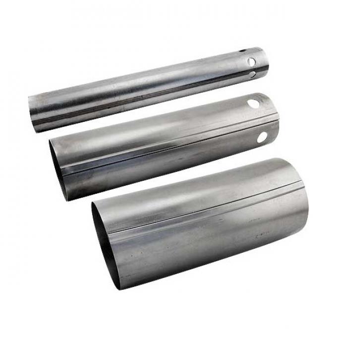 Model T Ford Muffler Shell Section - 3 Pieces - For Cast Iron End Muffler - For 3 Bolt Style Castings