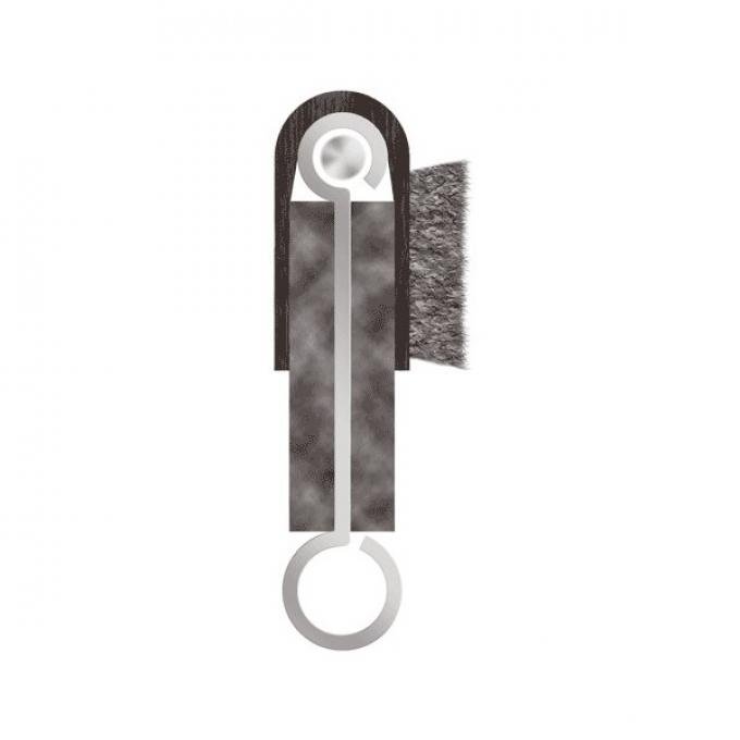 Window Belt Line Weatherstrip - 96 Inch Piece-Ford