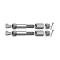 Model T Ford Tie Rod Bolt Set - 10 Pieces - With Press-In Oilers