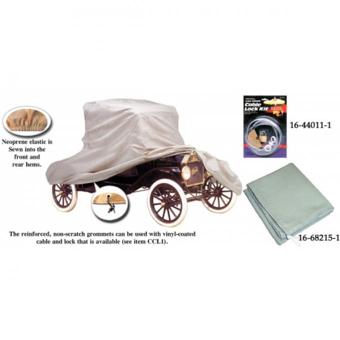 Car Cover, Poly-Cotton, Closed Cab Pickup, 1918-1927
