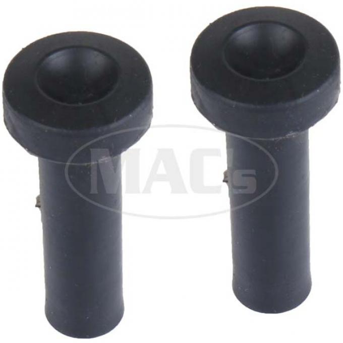 Door Lock Buttons - Black Rubber