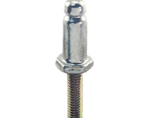 Model A Ford Lift The Dot Fastener - Double Stud On 8/32 Machine Thread - Nickel