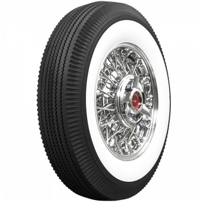 Tire, 670 X 15, 2-11/16 Whitewall, Tubeless, Universal, 1955-56