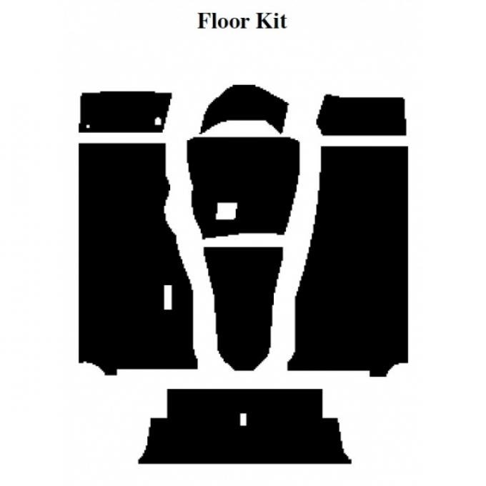 Insulation Kit, Floor Kit, 1955-56