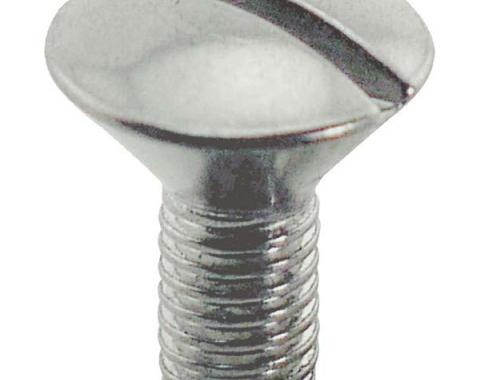 Model A Ford Instrument Panel Mounting Screw Set - Stainless Steel - 8 Pieces - For Panel With Round Speedometer Hole