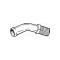 Ford Thunderbird Heater Hose To Water Pump Elbow, 3/8 Thread, 20 Degree Bend, 1955-60