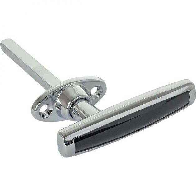 Model A Ford Outside Door Handle - Non-Locking - Chrome - Closed Cab ...