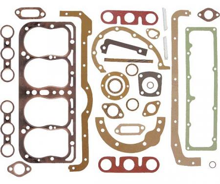 Model A Ford Engine Gasket Set - Some Pieces Copper Clad - 1928-31 Only
