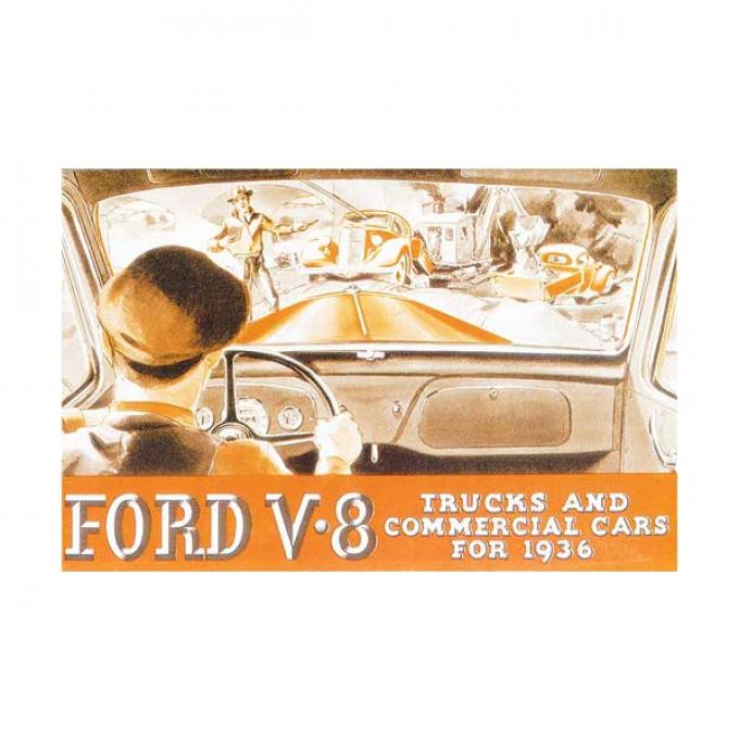 Sales Brochure - Fold-Out Style - Ford Flathead V8 Truck & Commercial Car