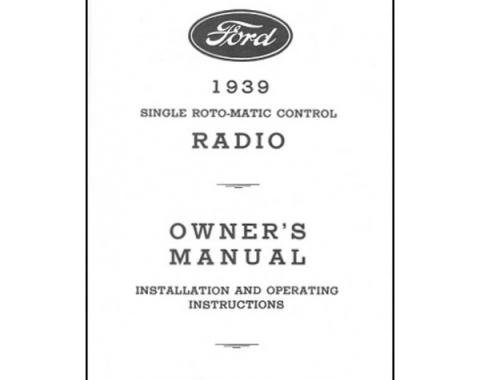 Radio Installation Handbook - 15 Pages - Ford