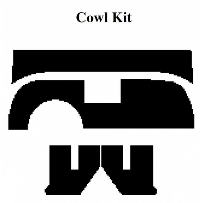 Insulation Kit, Cowl Kit, 1955-56