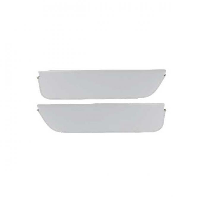 Ford Pickup Truck Sun Visors - New Style - Off-White Corinthian Grain Vinyl - Ford F100 To Ford F900