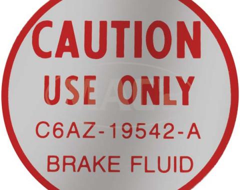 Disc Brake Master Cylinder Decal - Brake Fluid Caution