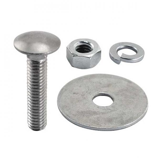 Ford Pickup Truck Bed Strip Bolt Set - Stainless Steel - 6-1/2' Bed With Square Punched Holes