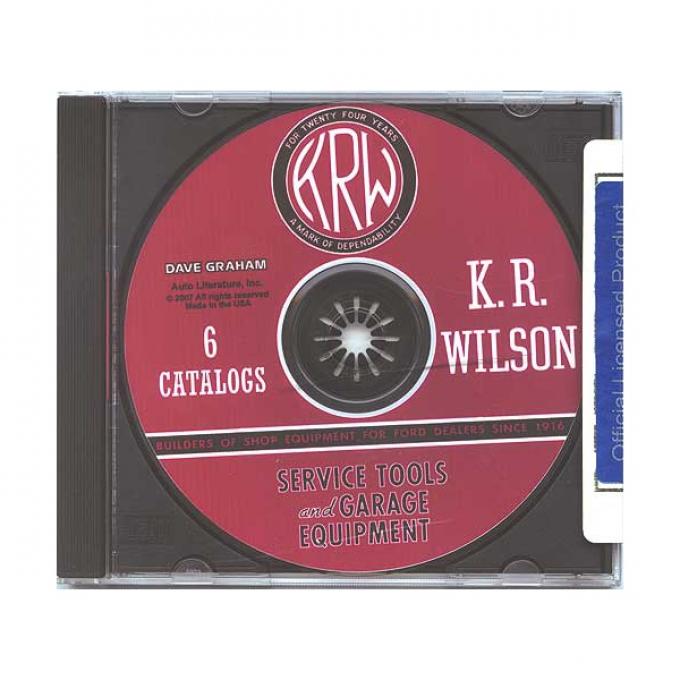 Model T Ford K. R. Wilson Service Tools & Garage Equipment - 6 Catalogs On A CD-ROM Disc - In PDF Format