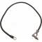 Ford Thunderbird Battery To Ground Cable, Black With Brass Plated Ends, 1956