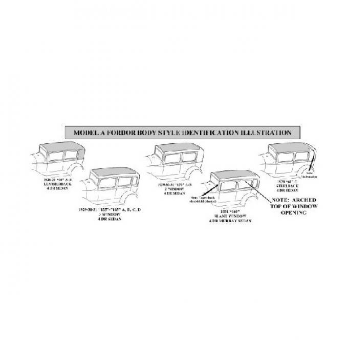 Model A Ford Body Wood Kit - Briggs Fordor 155D & 165D & 170B