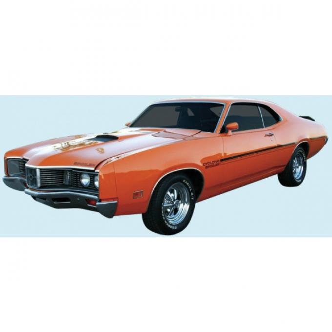 Mercury Cyclone Spoiler Stripe Kit, Montego, 1970