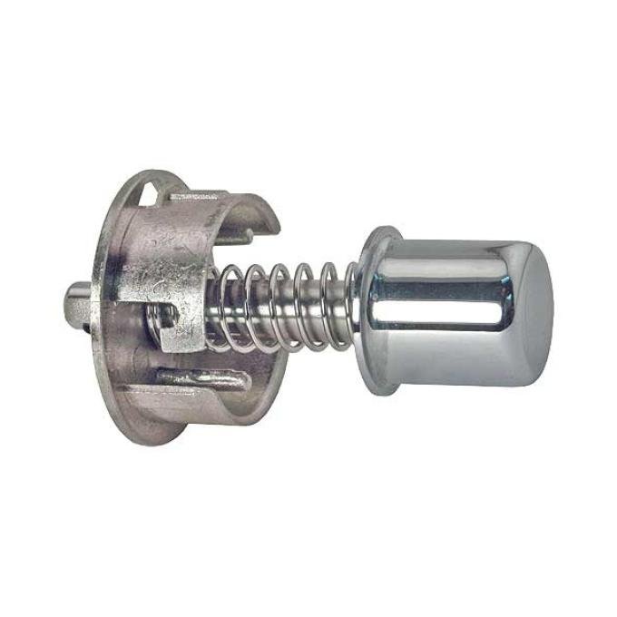 Ford Thunderbird Outside Door Handle Push Button, Includes Chrome Button & Spring & Bracket, 1961-63