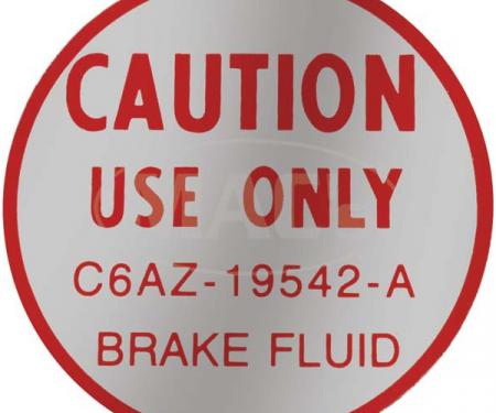 Disc Brake Master Cylinder Decal - Brake Fluid Caution