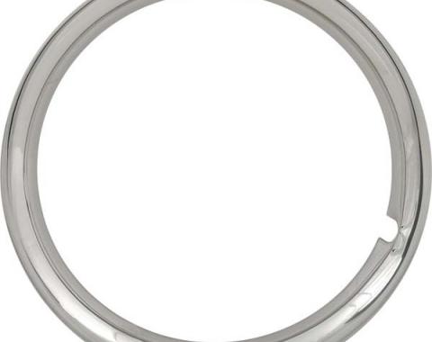 Trim Ring - Polished Stainless Steel - For 14 Wheels - FordOnly