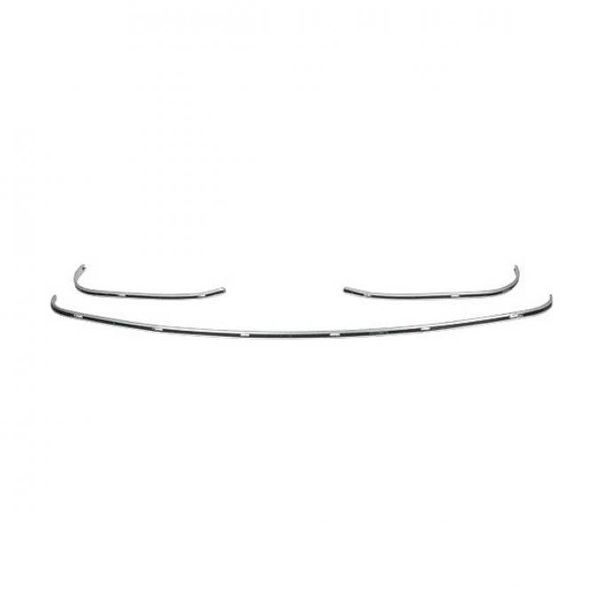 Ford Mustang Convertible Top Tacking Strip Kit - 3 Pieces -Left & Right & Center